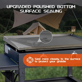 Silicone Griddle Mat for Blackstone 28 in(Not fit 28XL/Pro), Heavy Duty Food Grade Silicone Griddle Cover, Griddle Accessories for Blackstone Grill, All Season Protective Cover (Gray)