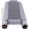 Futchoy Universal Aluminum Intercooler Universal Turbo Intercooler 2.5" Car Universal