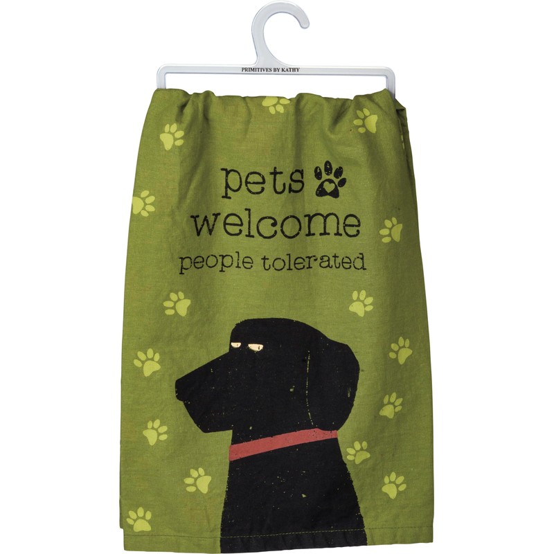 Primitives by Kathy Cotton Dish Towel Set - Dog Design,