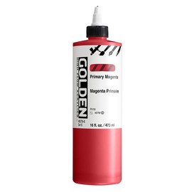 GOLDEN High Flow Acrylics, Primary Magenta, 16 fl. oz. / 473 ml Bottle
