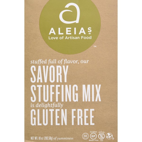 Aleia's Gluten Free Foods Savory Stuffing Mix, 10 Ounce