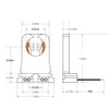 JACKYLED Non-Shunted Turn-Type T8 Lamp Holder UL Socket Tombstone with