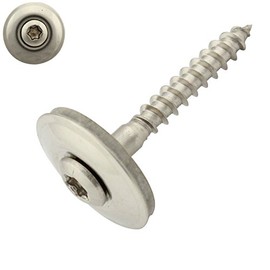 Pack of 100 Spengler Screws with Sealing Washer 20 mm Torx 4.5 x 35 mm DIN 7995 Stainless Steel A2 V2A
