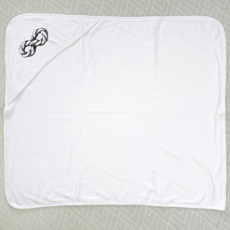 Azeeda 'Infinity Rope' Baby Hooded Towel (HT00035208)
