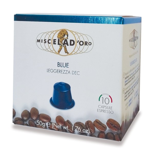 Miscela d'Oro Espresso - Nespresso Compatible Capsules - Full Case - All blends (Blue Decaf)