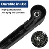 XhuangTech Car Rear Windshield Wiper, ABS Plastic Black Windscreen Wiper