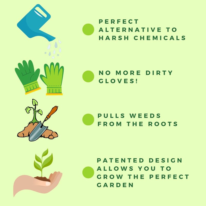 Lawn Jaws The Original Sharktooth Weed Puller Remover Weeding &