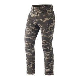 WICKED STOCK Mens Motorcycle Pants with CE Level 2 Armor - Tactical Combat Pants - Aramid Lined Camo