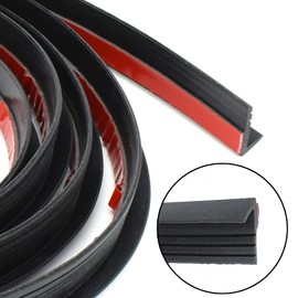 AUTOXBERT 4M/13Ft Car Windows Seal Strip V Type Side Door Sealing Strips Edge Moulding Rubber Weatherstrip Filler Noise Insulation Weatherstrip Sealant Tool Accessories