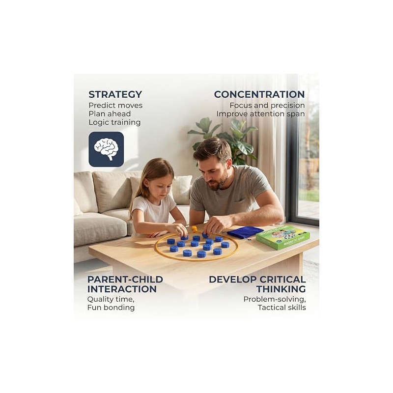 Magnetic Chess Game Set Strategy Game 20 Large Sturdy Magnetic