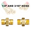 Hromee Welding Hose Coupler Adapter Set 9/16"-18 LH&RH for Oxygen