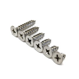 [M4] Stainless Steel Countersunk Tapping Screw Set, 1 Type (A Shape) 10 Pieces x 6 Sizes (M4 x 8, M4 x 10, M4 x 12, M4 x 14, M4 x 16, M4 x 20)