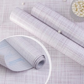 Qianglive Light Pink Grasscloth Wallpaper Peel and Stick Wallpaper Texture Contact Paper 17.3"x120" Vintage Wallpaper Removable Waterproof Wall Paper for Room Walls Cabinets Furniture Drawers Desk