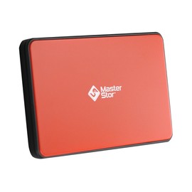MasterStor 500GB One touch Backup Hard drive 2.5-inch SATA External Hard Drive USB 3.0 Portable External Hard Disk Super-Fast Laptop And PC Hard Drive Red