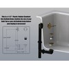 Artiwell 1-1/2'' Black Tubular Bath Drain Kit with Tip-Toe Bath