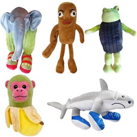 5 Pcs Brainrot Plush Toy, 10.5 inch Tralalero Tralala Plush Soft Stuffed Meme Dolls for Collectors, Aesthetic Décor & Funny Gift Ideas