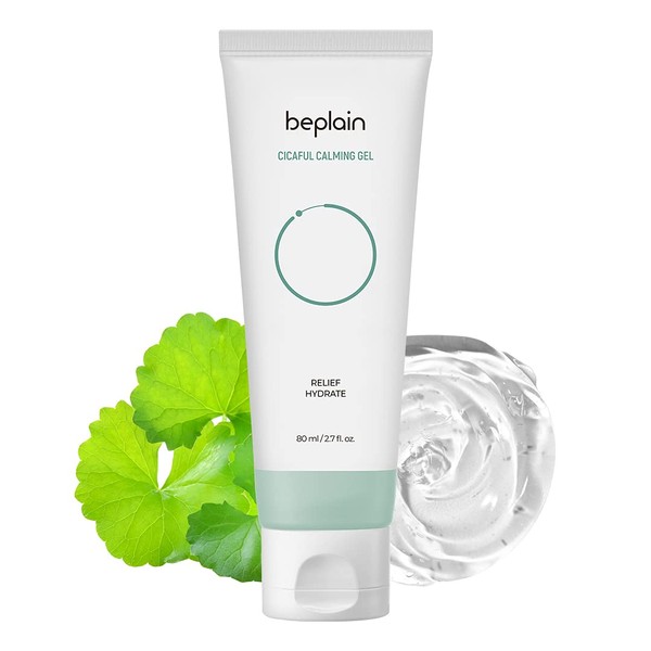 beplain Cicaful Calming Gel | After Tanning Moisturizer to Soothe and Hydrate | Suitable for Acne Treatment | Beplain