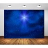 Corfoto Blue Starry Night Sky Backdrop Fabric - Star of