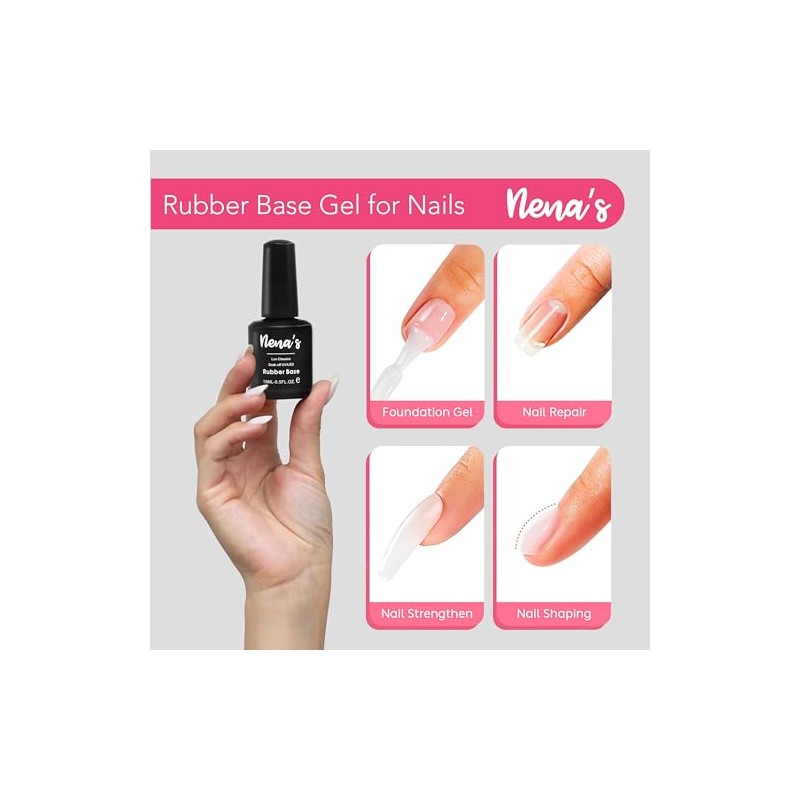 Nena's Elastic Rubber Base Coat 15 mL / 0.5 fl