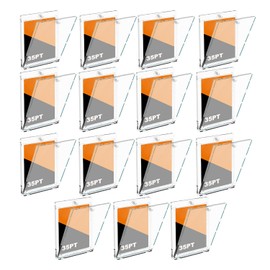 [15 Pieces] Magnetic Loader, Card Loader, Magnetic Holder, Trading Cards, UV Protection, 35 PT, Card Case, Card Protection, Storage, Trading Card Protective Case, Pokécards, Collection, Approx. 0.04 inch (1 mm) Thick, Magnet, One-Touch (15)