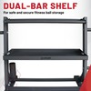 Lifeline Fitness Home Gym 3-Shelf Dumbbell and Kettlebell Storage Rack