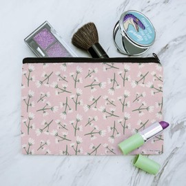 Petite Flowers Makeup Cosmetic Bag Organizer Pouch