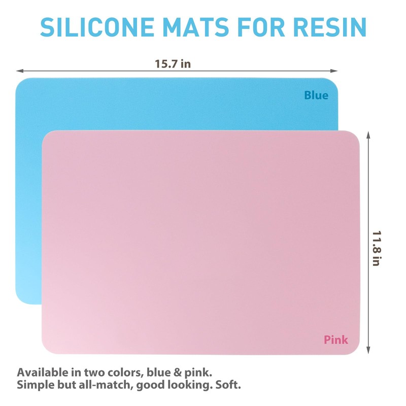 Silicone Craft Mats for Resin, Paint and Clay, 15.7 x