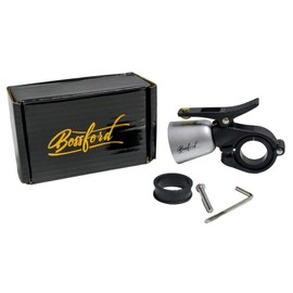 Bossford Bicycle Bell: Loud Retro Designer Bicycle Bell for Road Bikes, Mountain Bikes and Kids Bikes - 's Best Bicycle Bell in Exceptional Trophy Design (Silver)