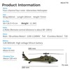 EngineDIY Black Hawk RC Helicopter for Adults, K170 UH-60L 170