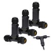 LNGJIN Pack of 3 Cable Connectors Waterproof T-Shape Cable Sleeve