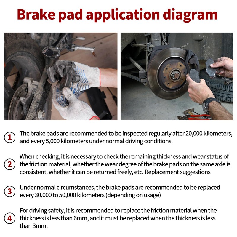 Road Passion Front Brake Pads for TGB Blade 325 Quad