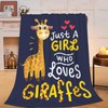 Giraffe Blanket Super Cozy Soft Throw Blanket Warm Plush Fluffy