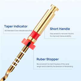 JMU PT-G Super Files,Niti Rotary Files SX(19mm), S1, S2, F1, F2, F3(25mm),Sequence File,6 Pcs/Pack
