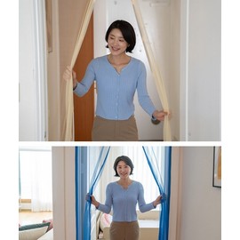No-Drill Magnetic Screen Door for Entryways & Rooms, Easy Velcro Installation Double-sided Tape Magnetic Screen Door Wizard Halloween (120) 3ea