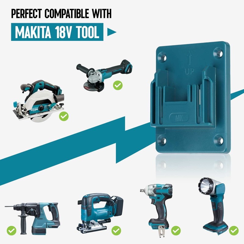 Pack of 6 Tool Holder Storage, TEPULAS Machine Holder Drill