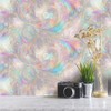 IOHEFY Rainbow Feather Wallpaper Peel and Stick 17.7" x 118.1"