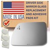 Driver Side Mirror Replacement Glass with Adhesive Pads for 2011-2014