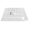 YIYIBYUS Blue Print Storage Organizer - Mobile Roll File Cart,