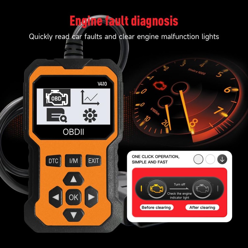 OBD2 Scanner V410 Car Diagnostic Tool – Auto Code Reader