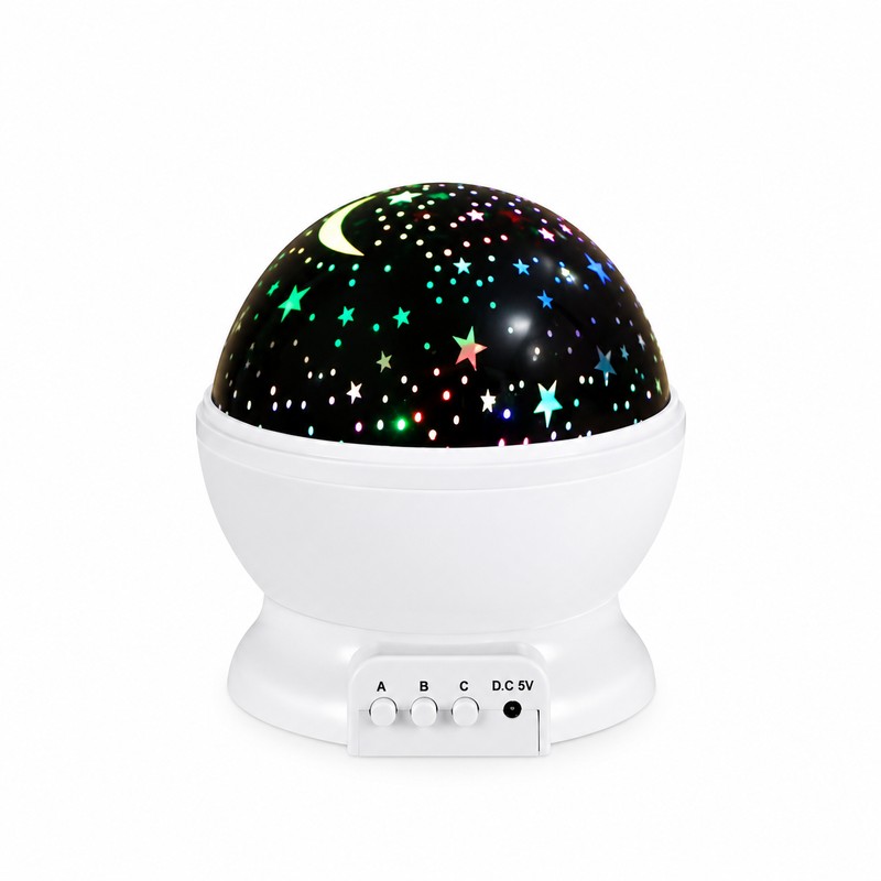 Rotating Starry Sky Night Light Projector, Moon and Star Ceiling