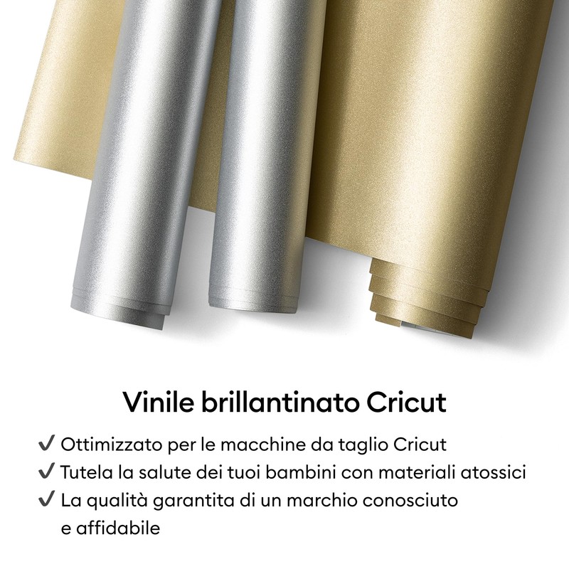 Cricut Vinile Shimmer 30x120cm (Argento)