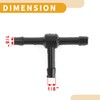 Partuto Vacuum Tubing Connector for Car Hose Tee Connector Nylon