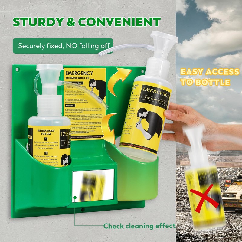 CGOLDENWALL Eye Wash Station Eyewash Stations OSHA Approved, Emergency Eye