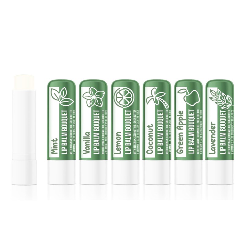 Beauty4Britain Set of 12 Luxury Lip Balms Bouquet 12 Different