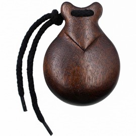 Semi-Professional Flamenco Jale Spanish Castanets - Mongoy & Nodal Wood, Dark Brown Finish, Size 8 for Dance Performances & Practice, Made in Spain