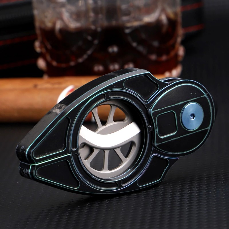 Stock Titanium Alloy Handle VG10 Blade Cigar Scissors Portable Cigar