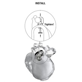 for Airpods 4 Case 3D Heart, Soft Silicone Protective Case with Keychain, Fantasy Design for Airpod 4 Case (Clear, Airpods 4)