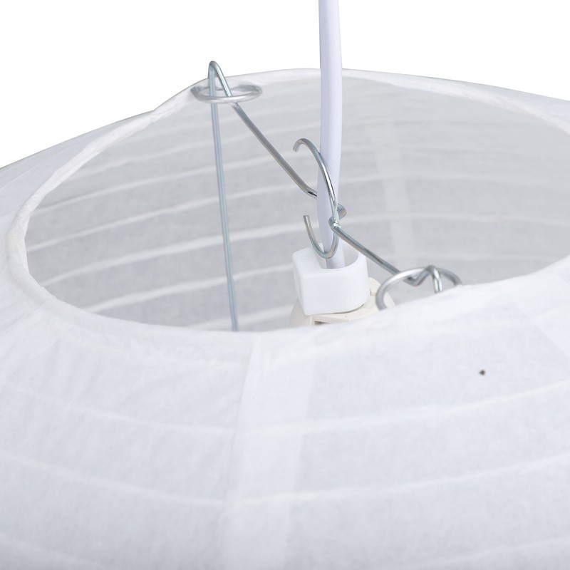 White Round Paper Lantern Light Decorative Soft Light Easy to