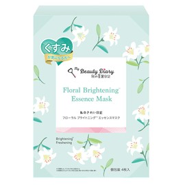 My Beautiful Diary - My Beautiful Diary - Floral Brightening Essence Mask, Pack of 4