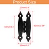 Kyuionty 12 Pack H-Shape Cabinet Hinges, 3.5 Inch Length Hammercraft